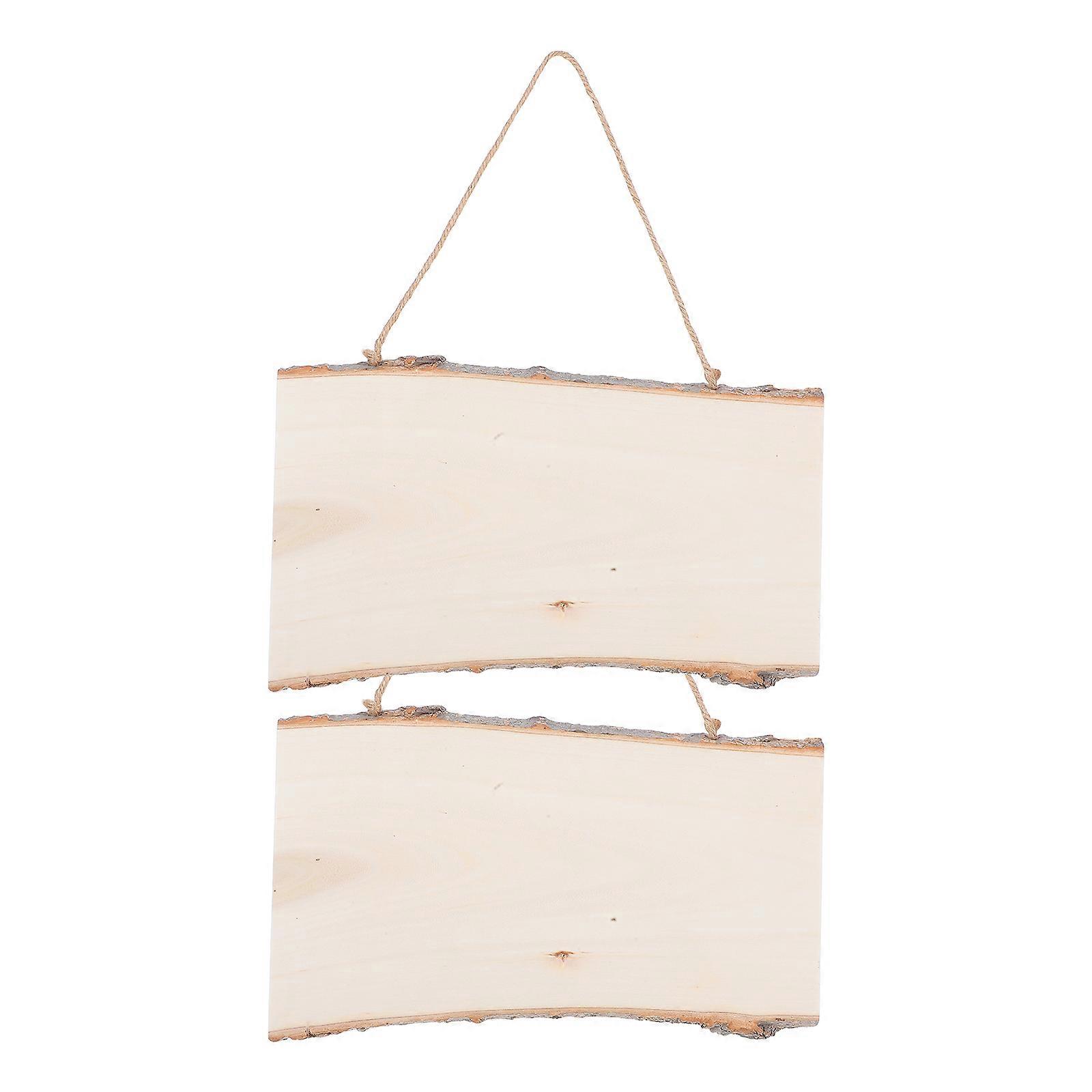 DIY Blank Board for Hanging Displays, Robust Construction with Rope, Decorative Item