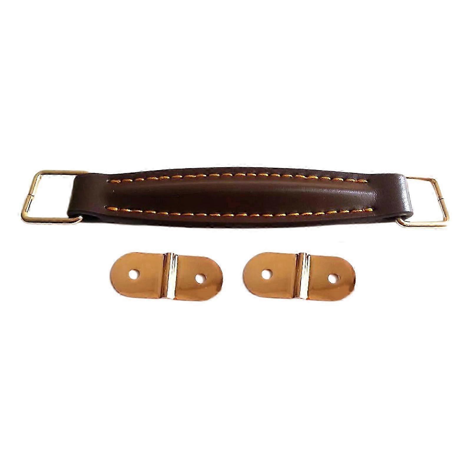 2025 Leather Guitar Amplifier Handle Internal Steel Reinforcement Speaker Guitar Case Handle Replacement for AS50DC/AS100D brown
