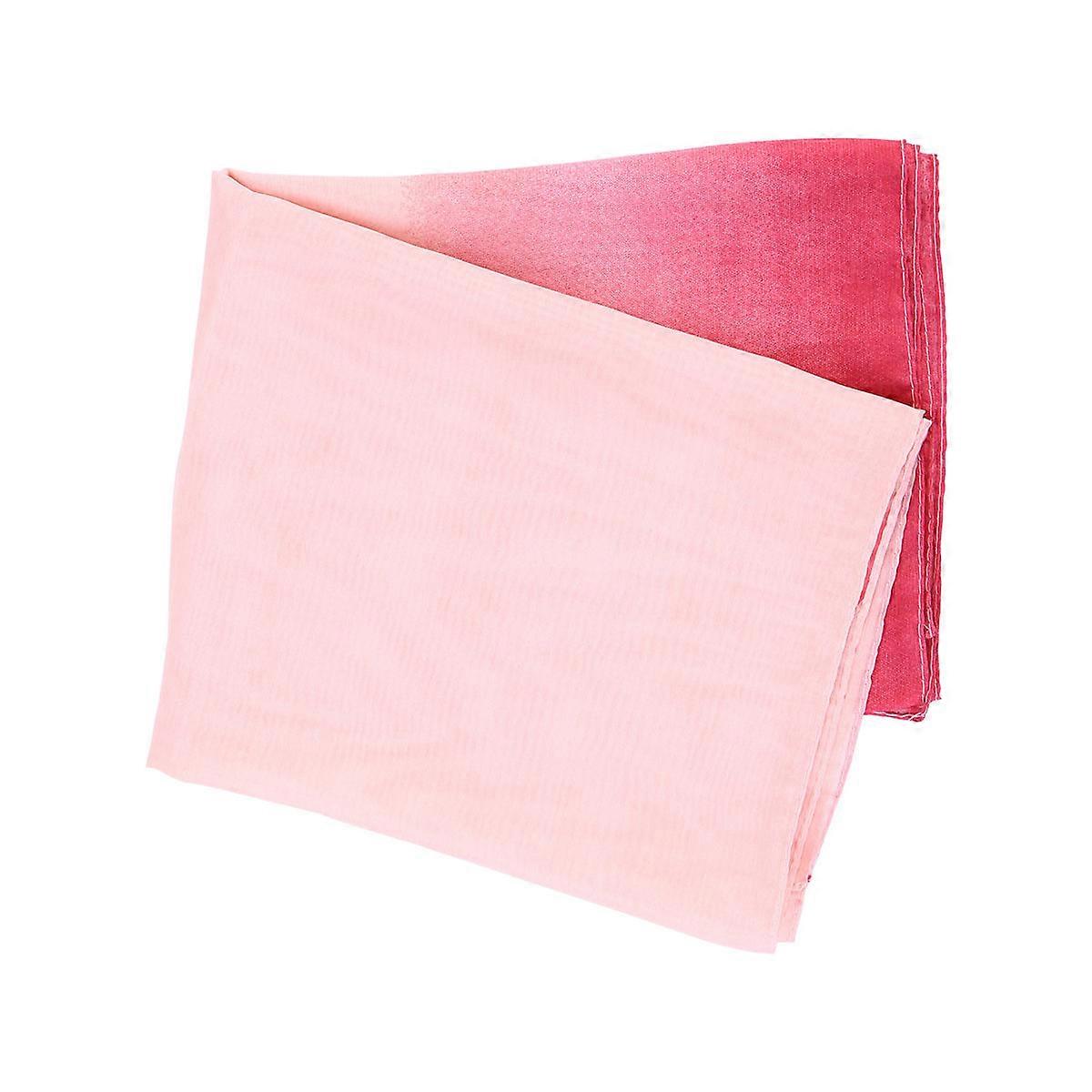 Elegant Lightweight Chiffon Gradient Scarf for Women – Pink & White Shawl for Beach, Parties & Special Occasions