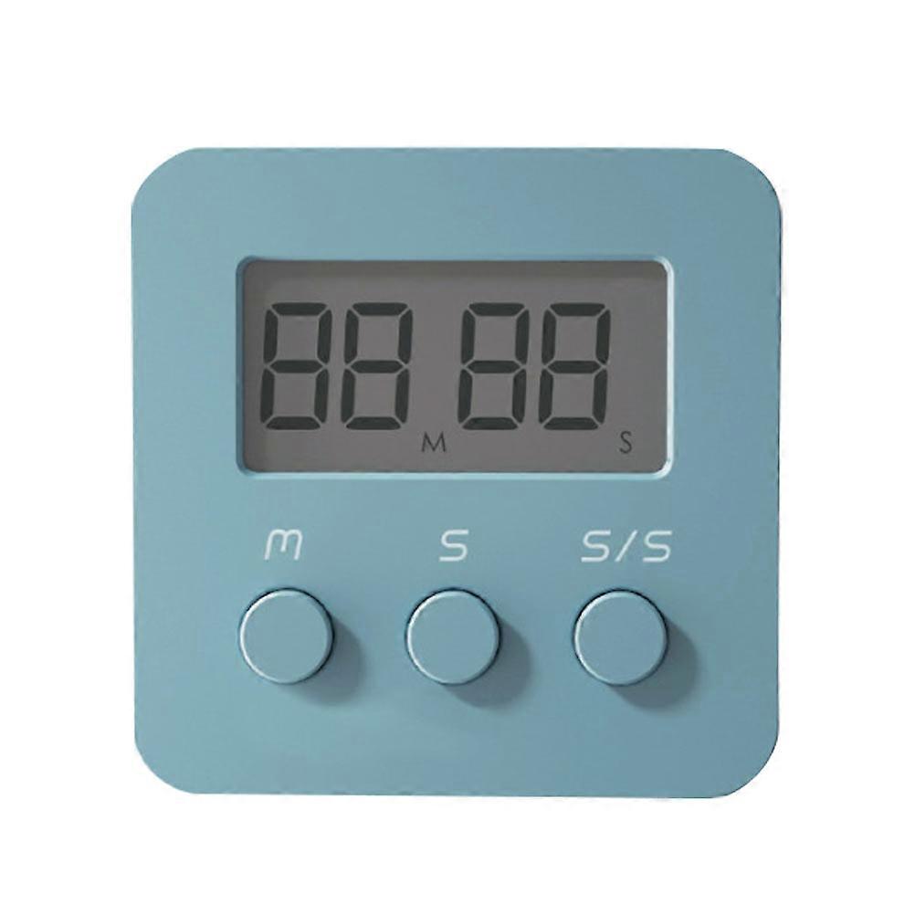 Multifunctional Kitchen Baking Timer with Loud Alarm Countdown Reminder for Cooking, BBQ, and Study – Easy to Read Blue Mini Management Tool for Home