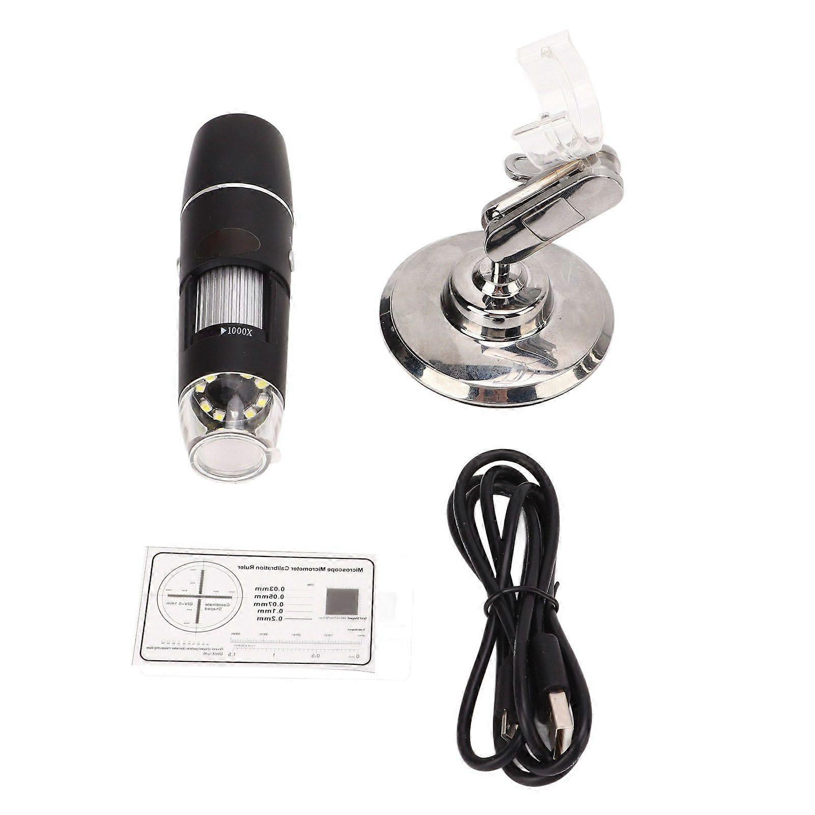 1000X Wireless Digital Microscope WIFI HD Real Time Handheld Microscopes with Correction Ruler for Android for IOS Tablet Phone