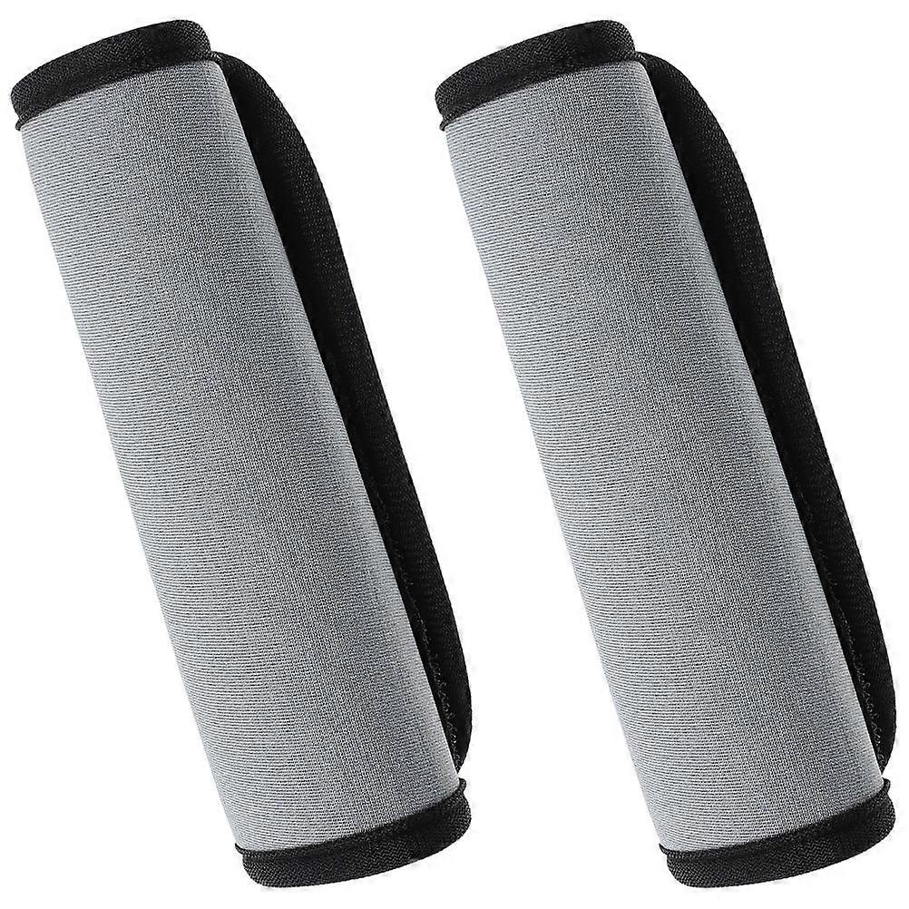 Here's a refined and professional product description based on your input:
**2pcs Luggage Handle Covers – Grey Suitcase Handle Wraps for Enhanced