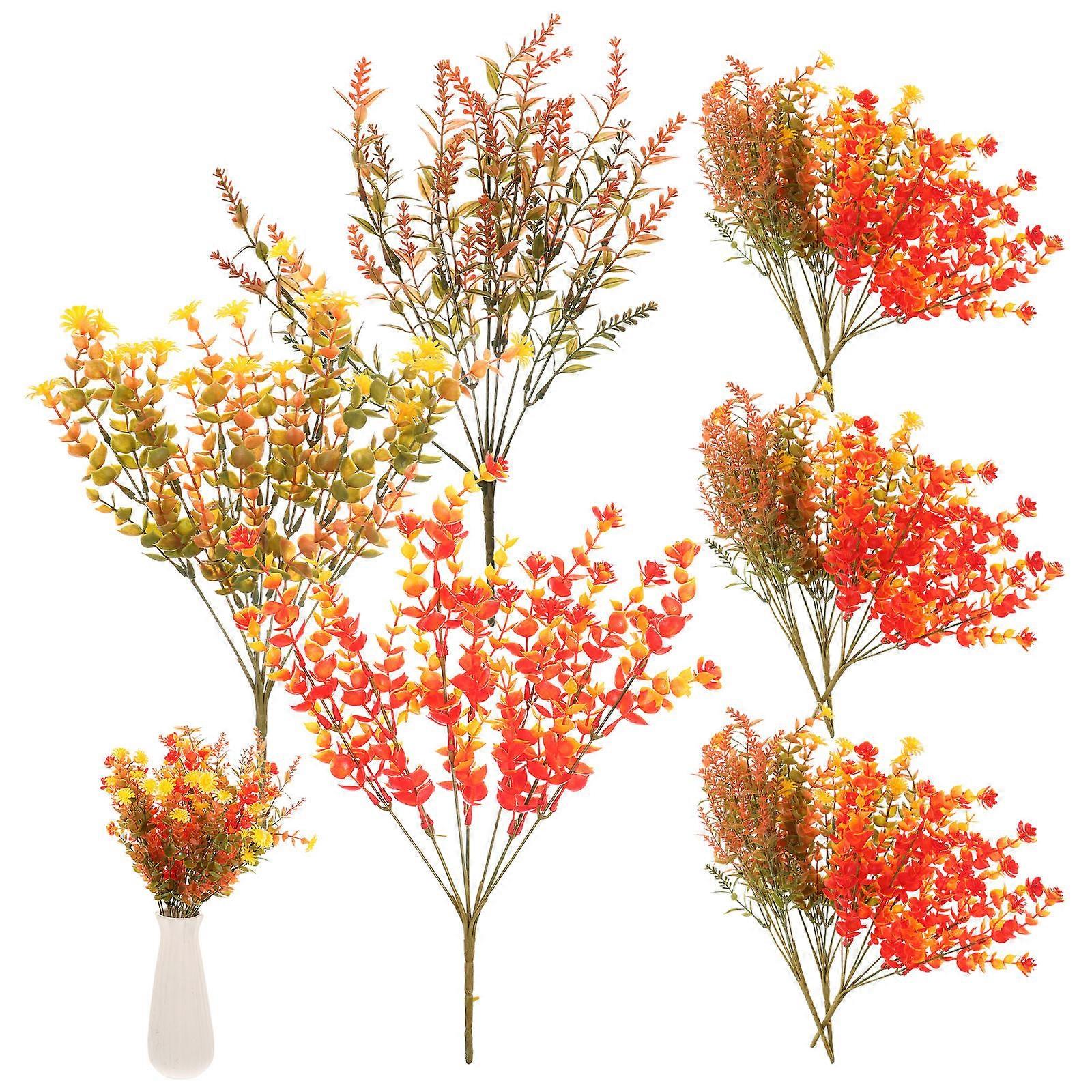 Imitation Plants Decorative Flower Diy Imitation Plants Home Office Shop 12Set