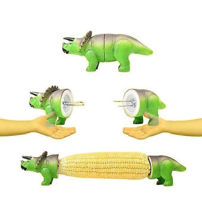 Dinosaur Corn Cob Holders, Corn Holders for Corn on The Cob, Unique Dino Corn Cob Holders for Kids and Adults, Cute Dino with Stainless Steel Prongs,