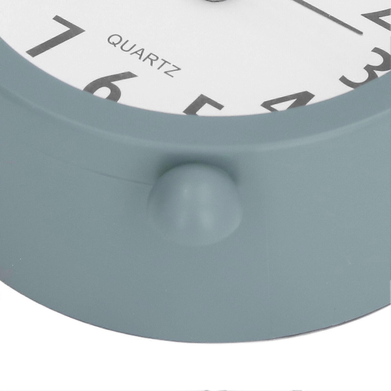 Simple Mediterranean Style Table Clock, Loud Alarm, Quiet Ticking, Non-Radiative, High Precision Desk Clock