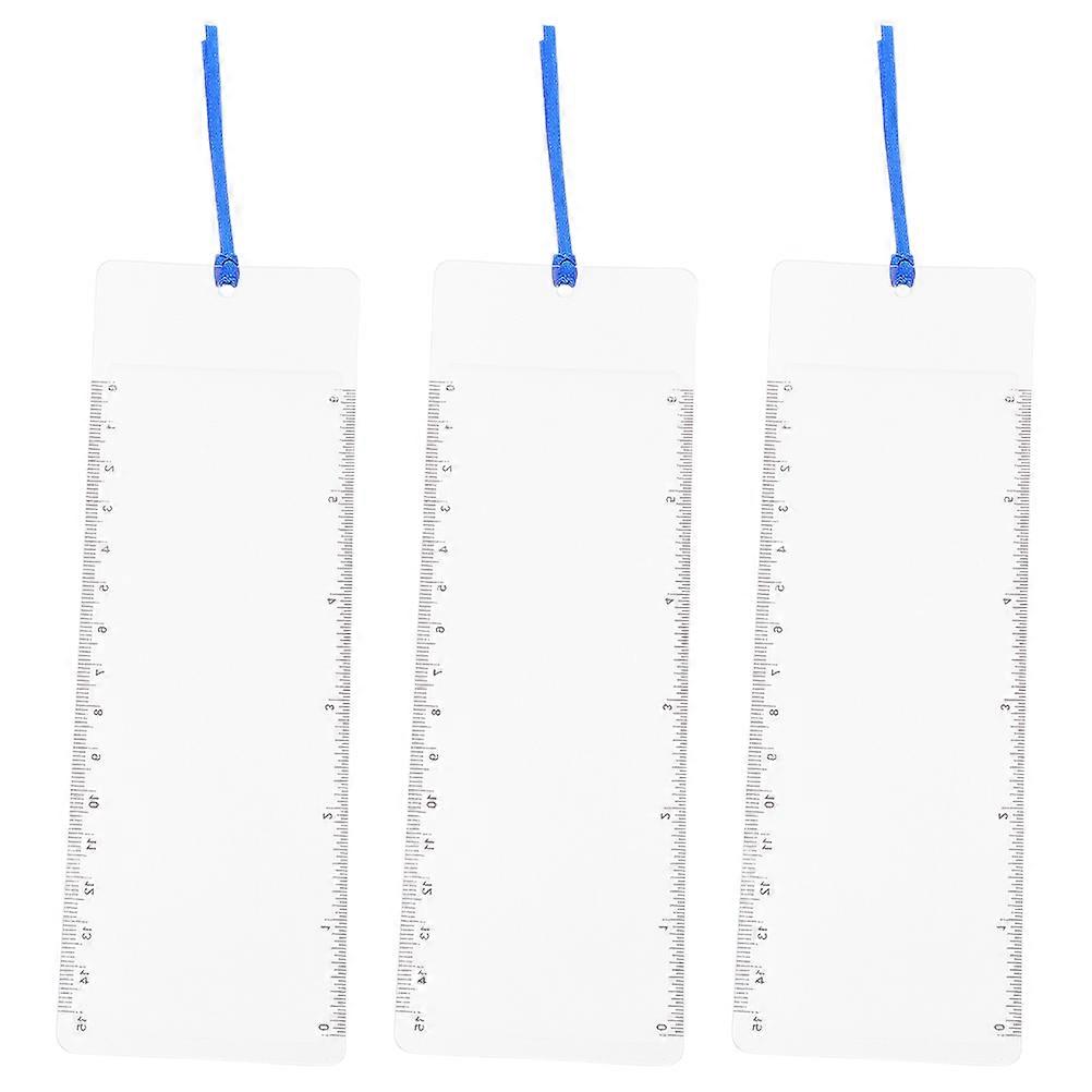 Map Bookmarks Bookmark Magnifying Card Traveling Home Use PVC Material 3pcs