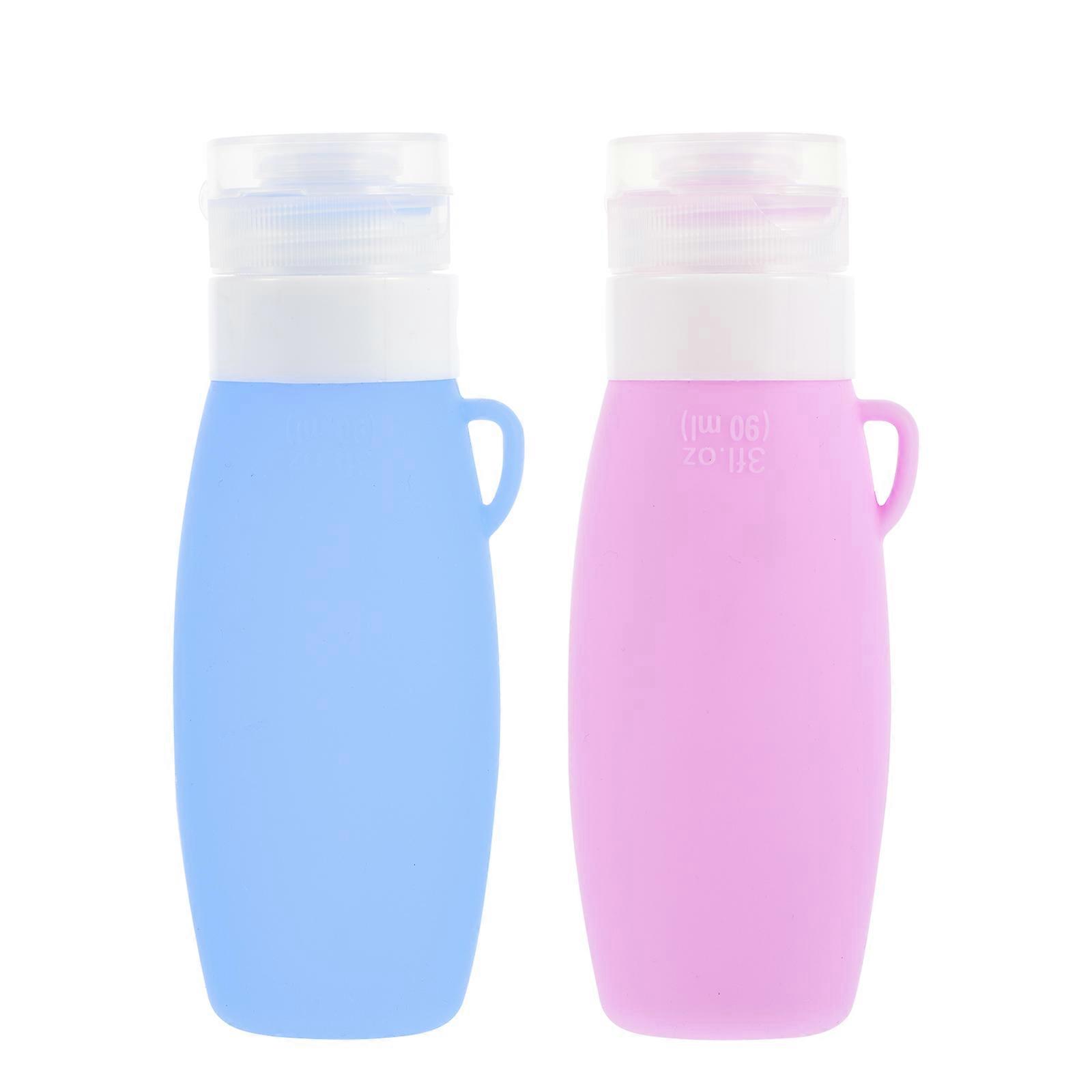 Silicone Squeeze Bottles for Storage Use Assorted Color Durable Travel Size 90ml