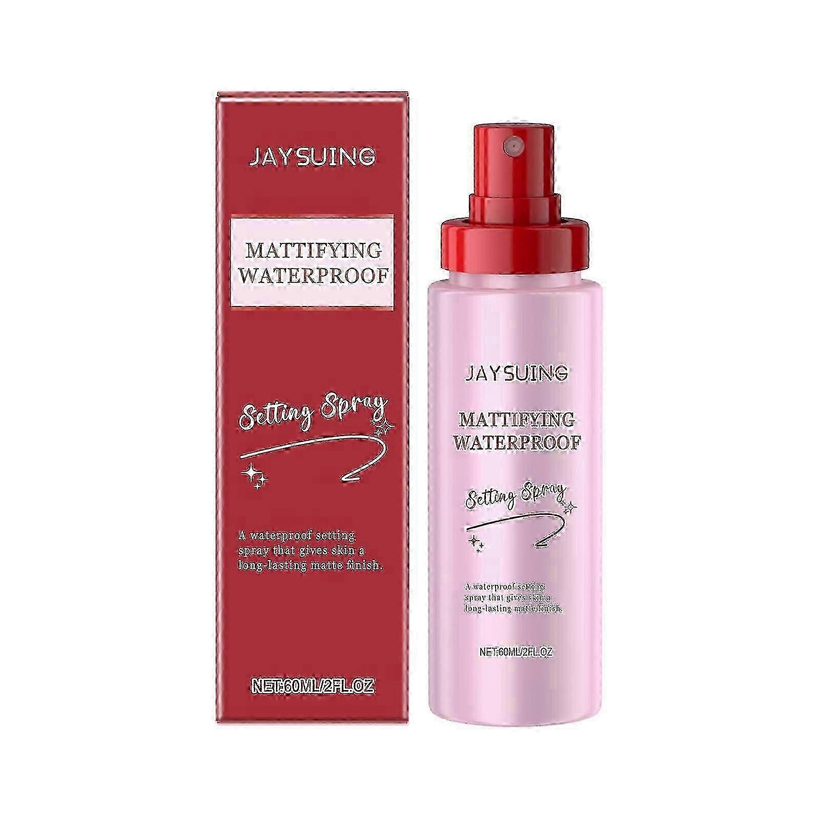 Jaysuing Matte Makeup Mist Spray Natural Light Makeup Moisturizing Fresh Makeup Mist Spray