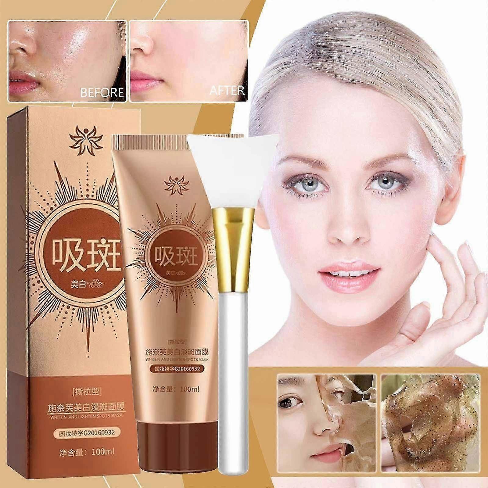 Máscara facial clareadora e iluminadora