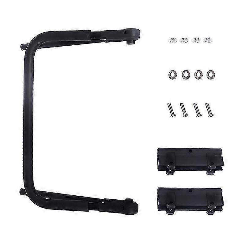 Foldable Folding Cart Push Handle Wagon Cart Equipment Black Lightweight Extendable Cart Trolley Handle Accessories For Camping