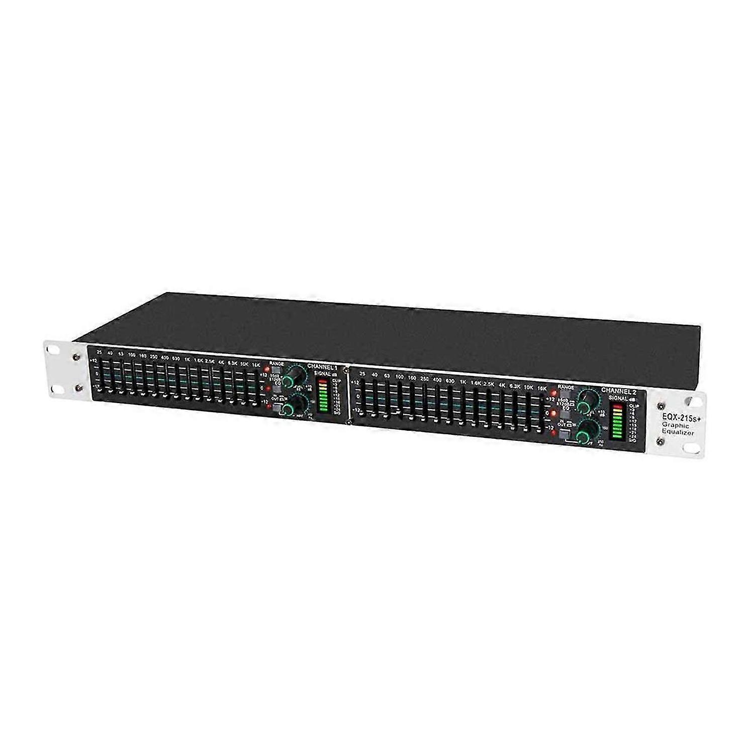 EQ215S Active Balanced Dual 15Band Graphic Equalizer Professional Audio Sound Processor for Studio/L