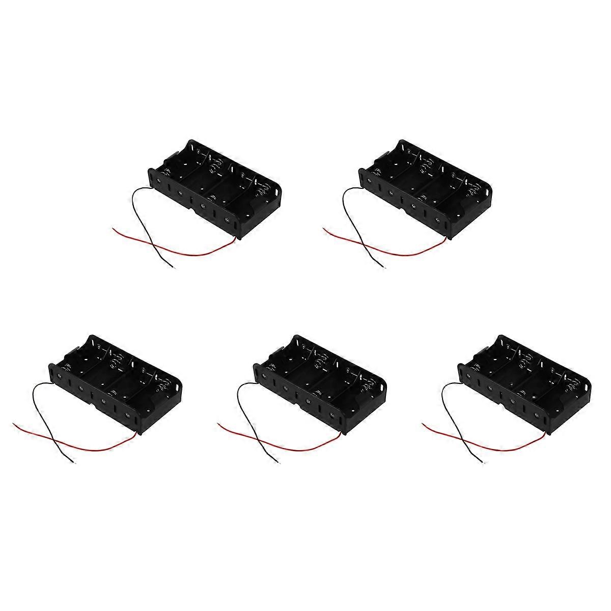 Spring Clip Black 4 x 1.5V D Size Battery Batteries Holder Case