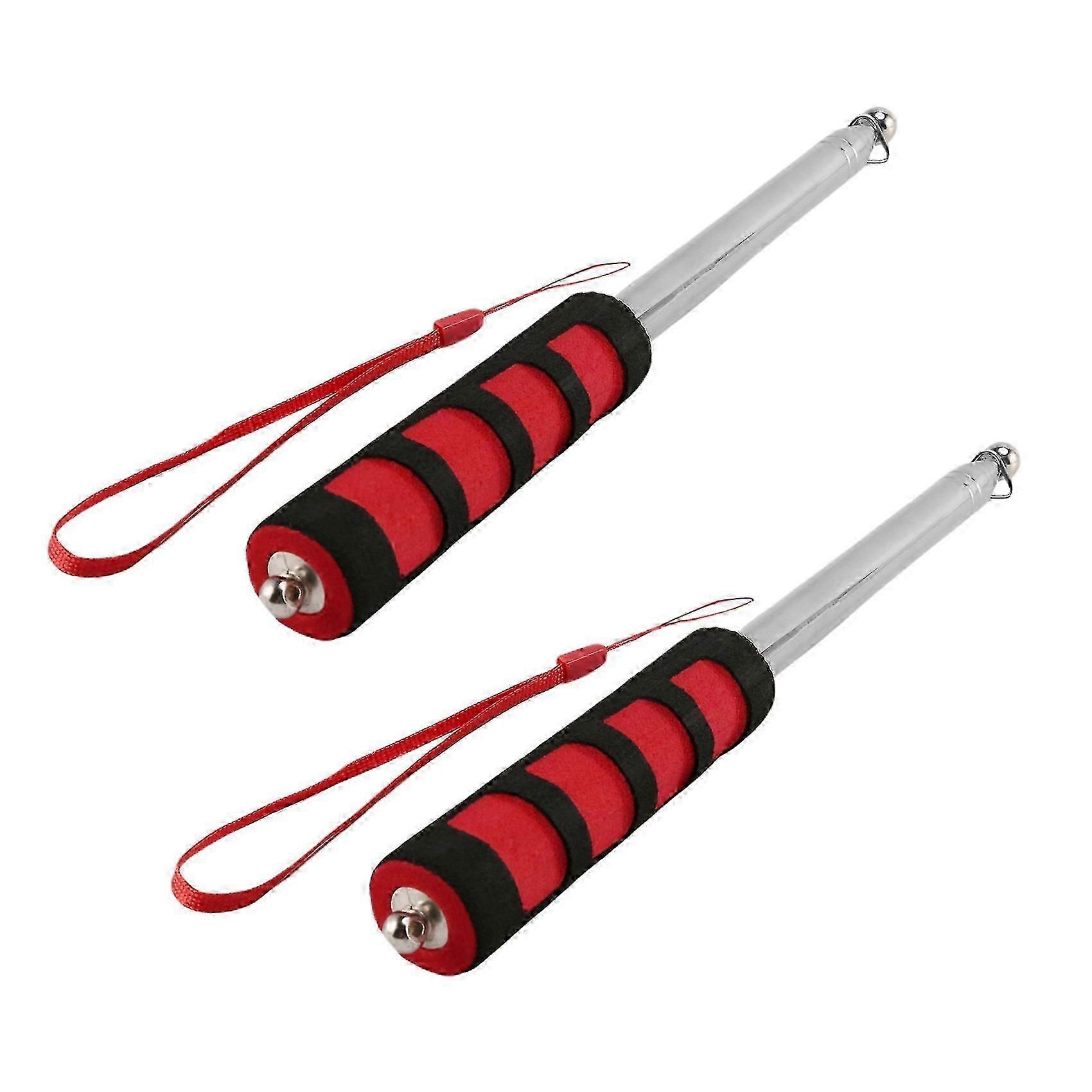 2x Ausziehbare 2m tragbare Teleskop Handheld Flag Pole Werkzeug für Flaggen Windsack