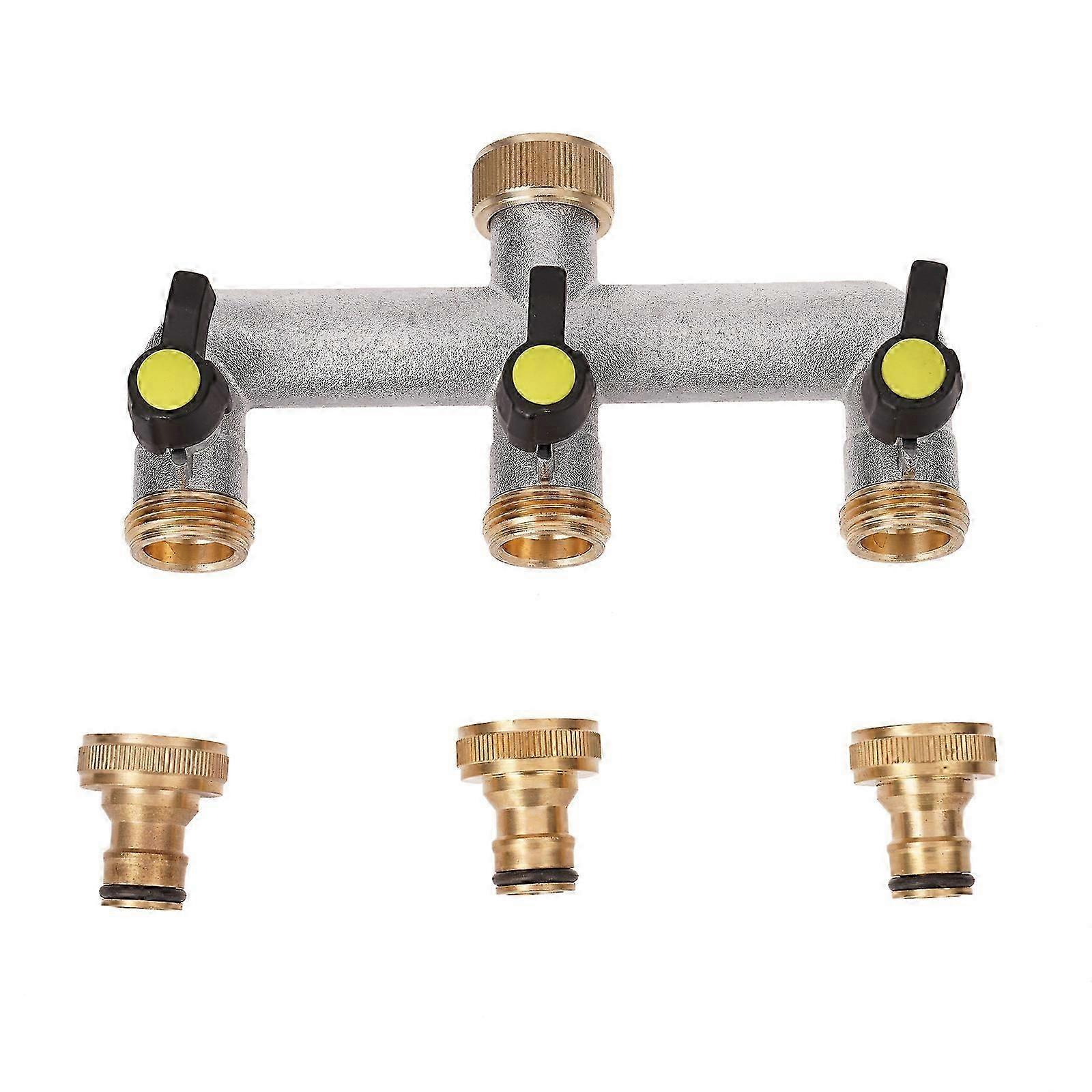 Praktische 3-Wege-Wasserverteilung Einfach zu bedienender 3-Wege-Wasseradapter Flexibler 3-Wege-Wasseradapter für den Heim-/Außenbereich