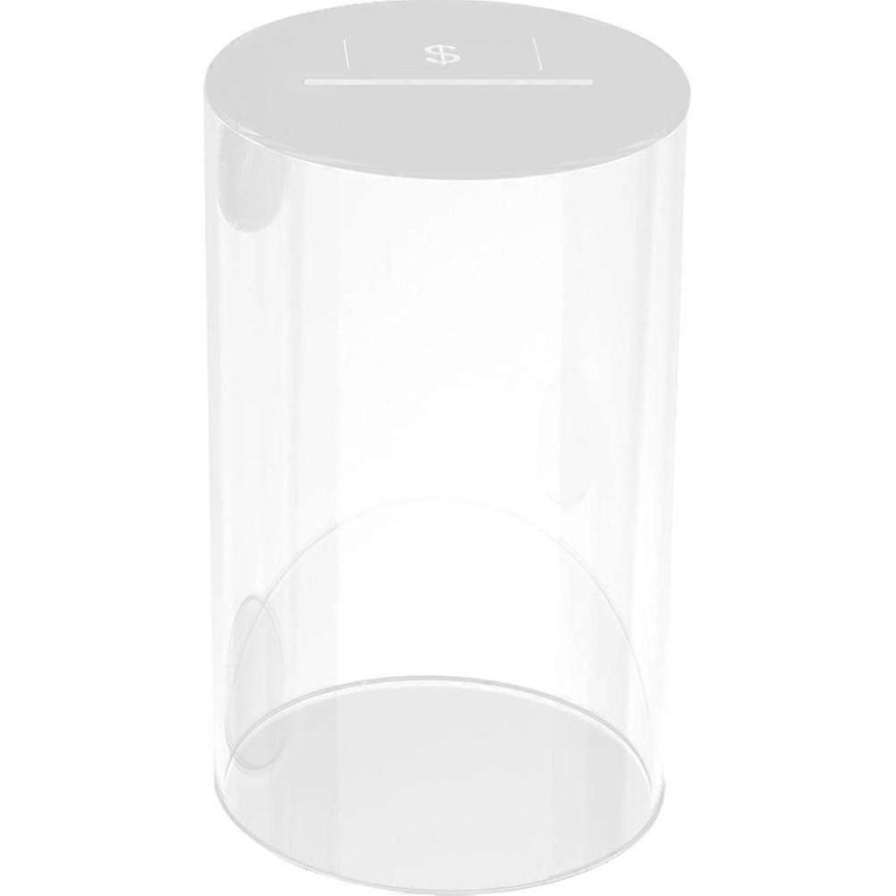 Şeffaf Akrilik Kumbara Basit Para Kutusu Şeffaf Akrilik Para Tasarrufu Bankası Tasarruf Kavanozu