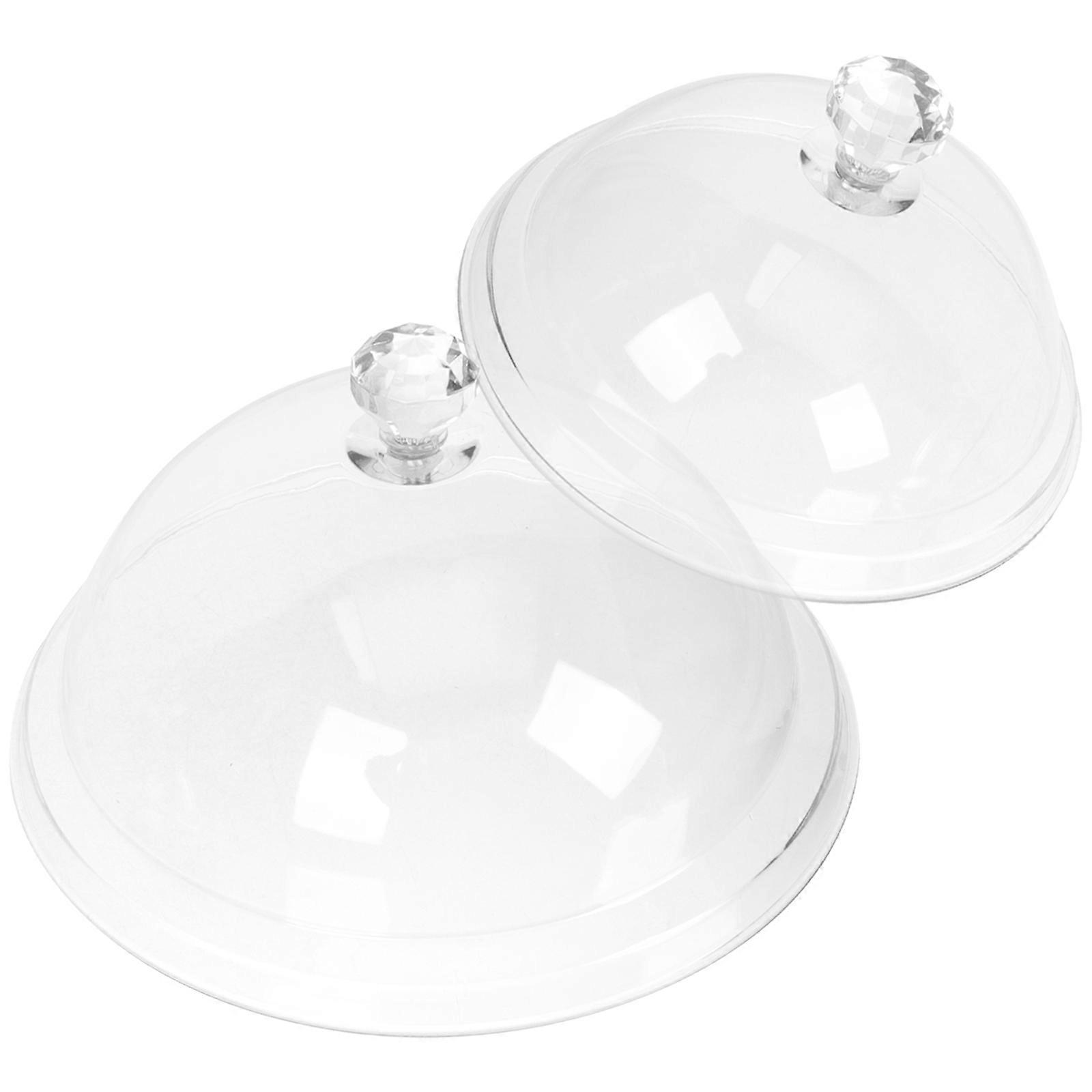 Food Domes Transparent 8 Inch Garden Party Use Simple Design 2Pcs