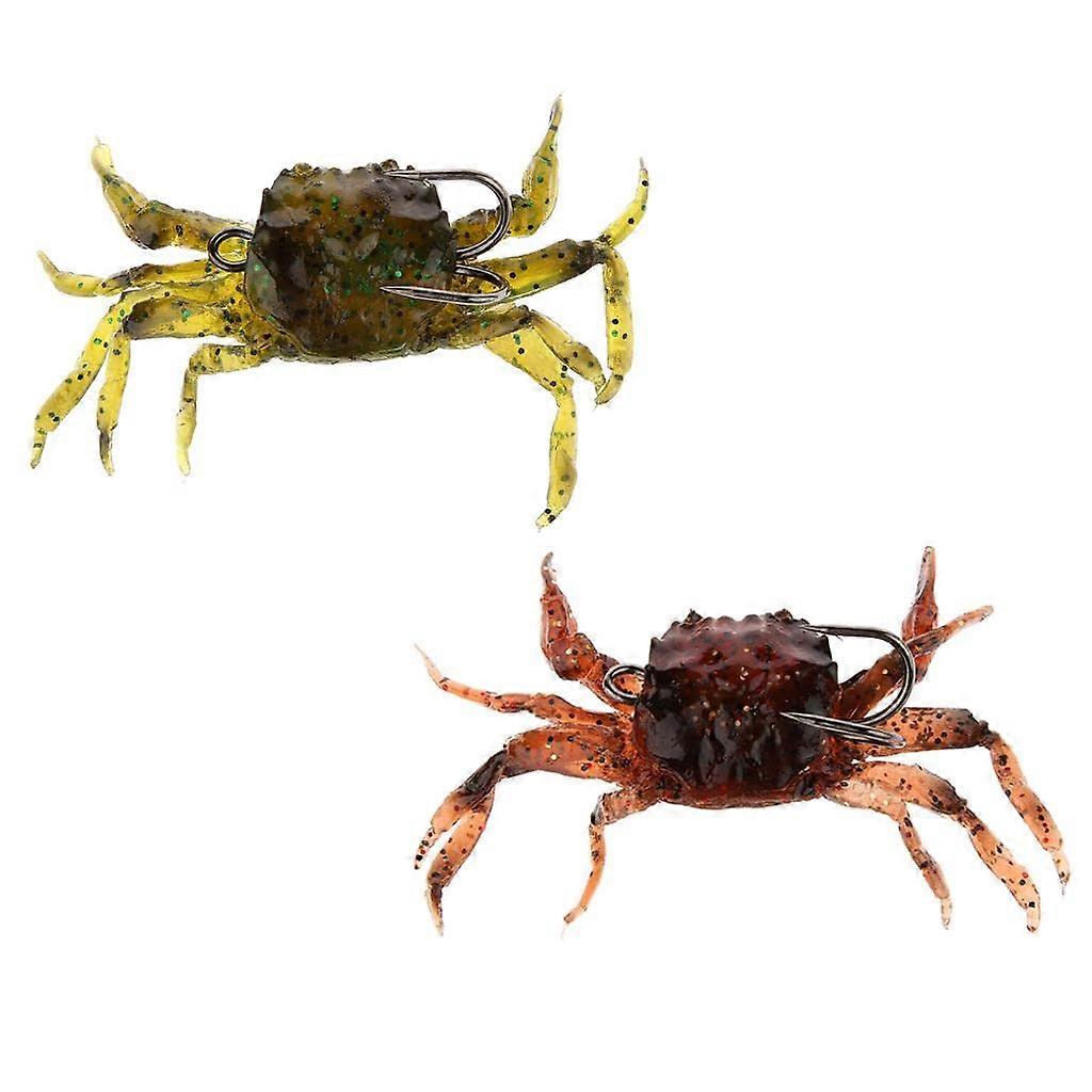 Premium Fishing Lure Set Crab Lure, 20 g, 2 Pieces, Natural Color, Crustacean Style Lures