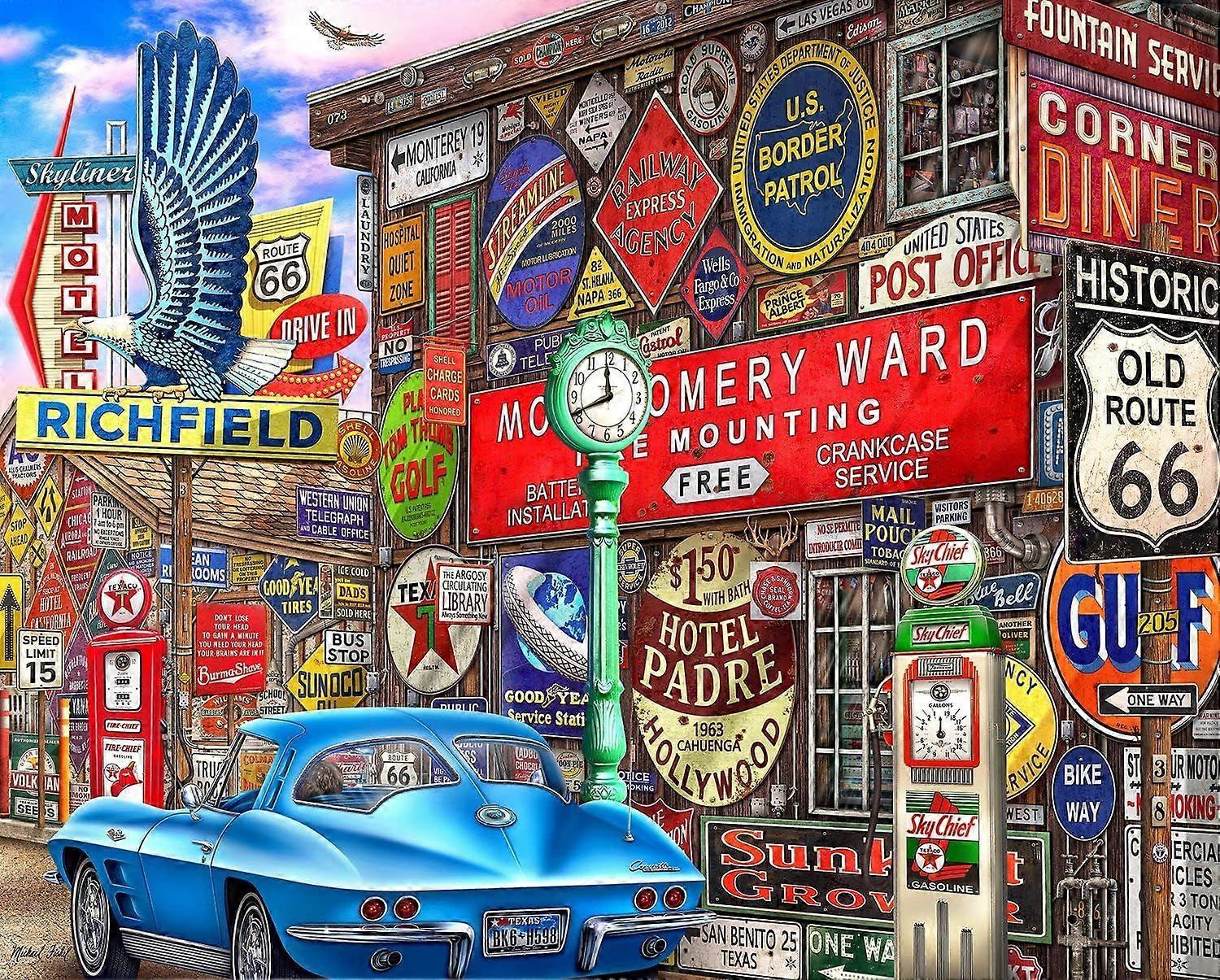 Route Sixty-Six 1000-elementowe puzzle