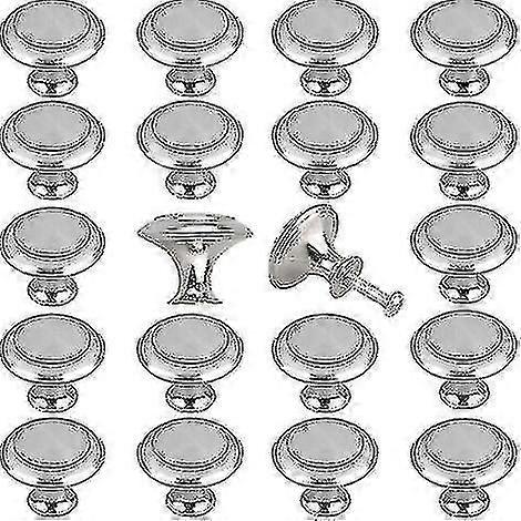 25 قطعة جولة الفولاذ المقاوم للصدأ درج المقابض ، مقابض الخزانة ، مقابض باب المطبخ ، مقابض أثاث غرفة الأطفال