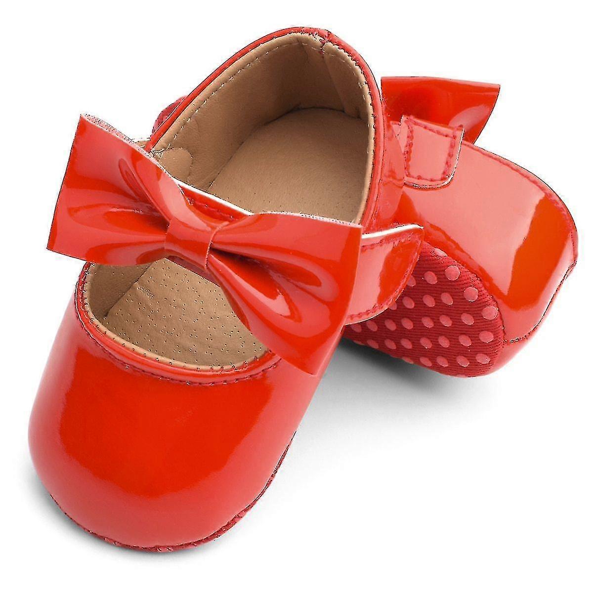 Soft Sole Shoes with Butterfly-knot Design for Newborn Babies