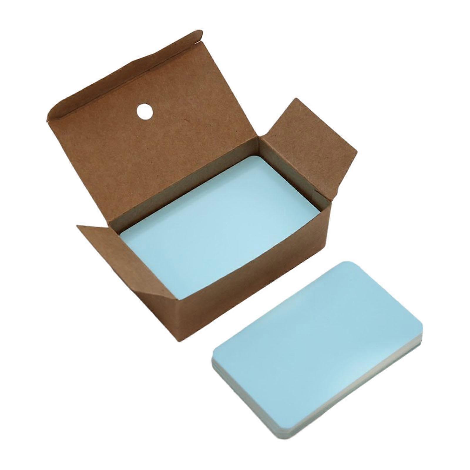 100 x Small Blank Business Cards Heavy Cardstock Paper Message Note for DIY Party Invitations Gift Tags Blue