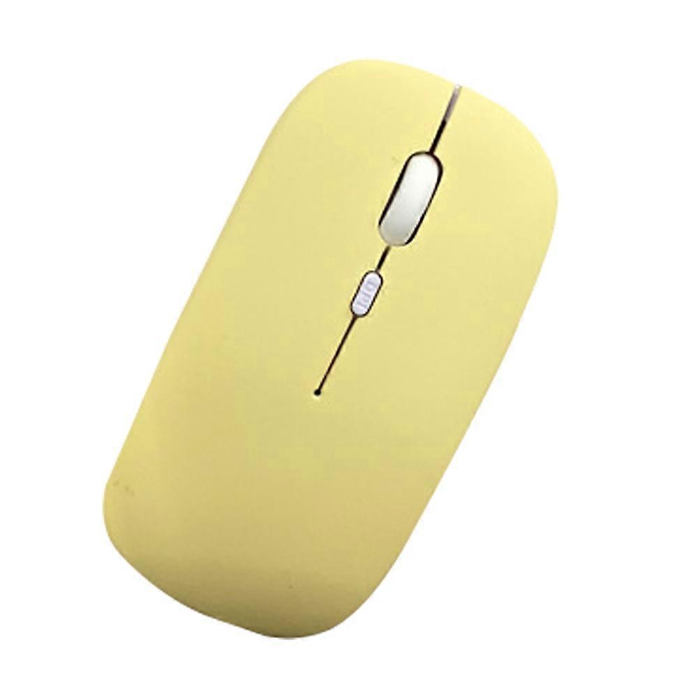Bluetooth Mouse,Rechargeable Wireless Mouse , Wireless Mouse For Laptop/Pc/Mac/Ipad Pro/Computer-Yellow