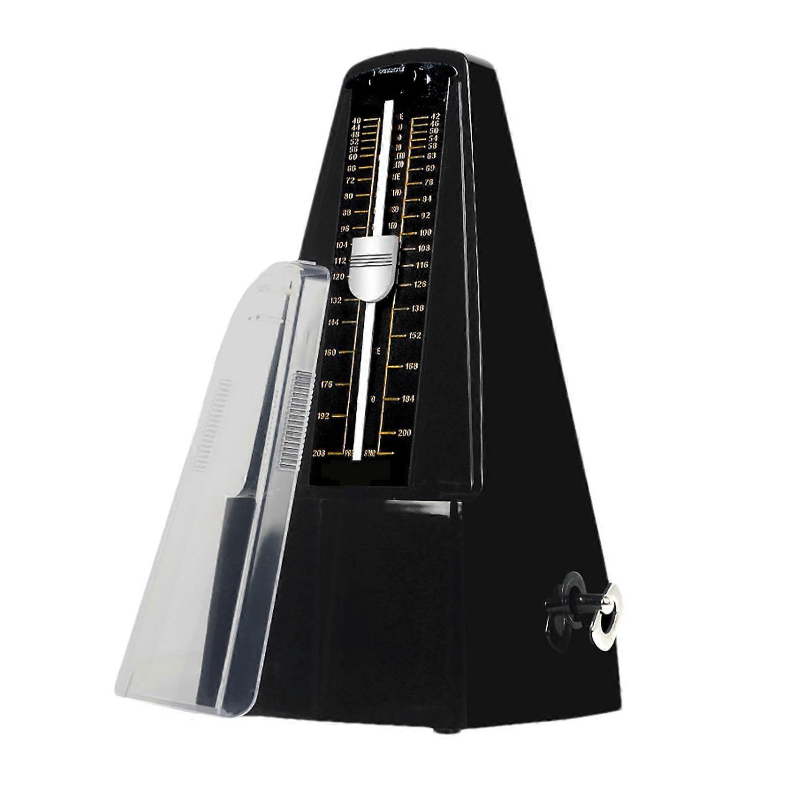 Tower Shaped Metronome with Loud Sound | Black Music Tuner for Violin, Drums, Piano | Solid Beat Tracking Device