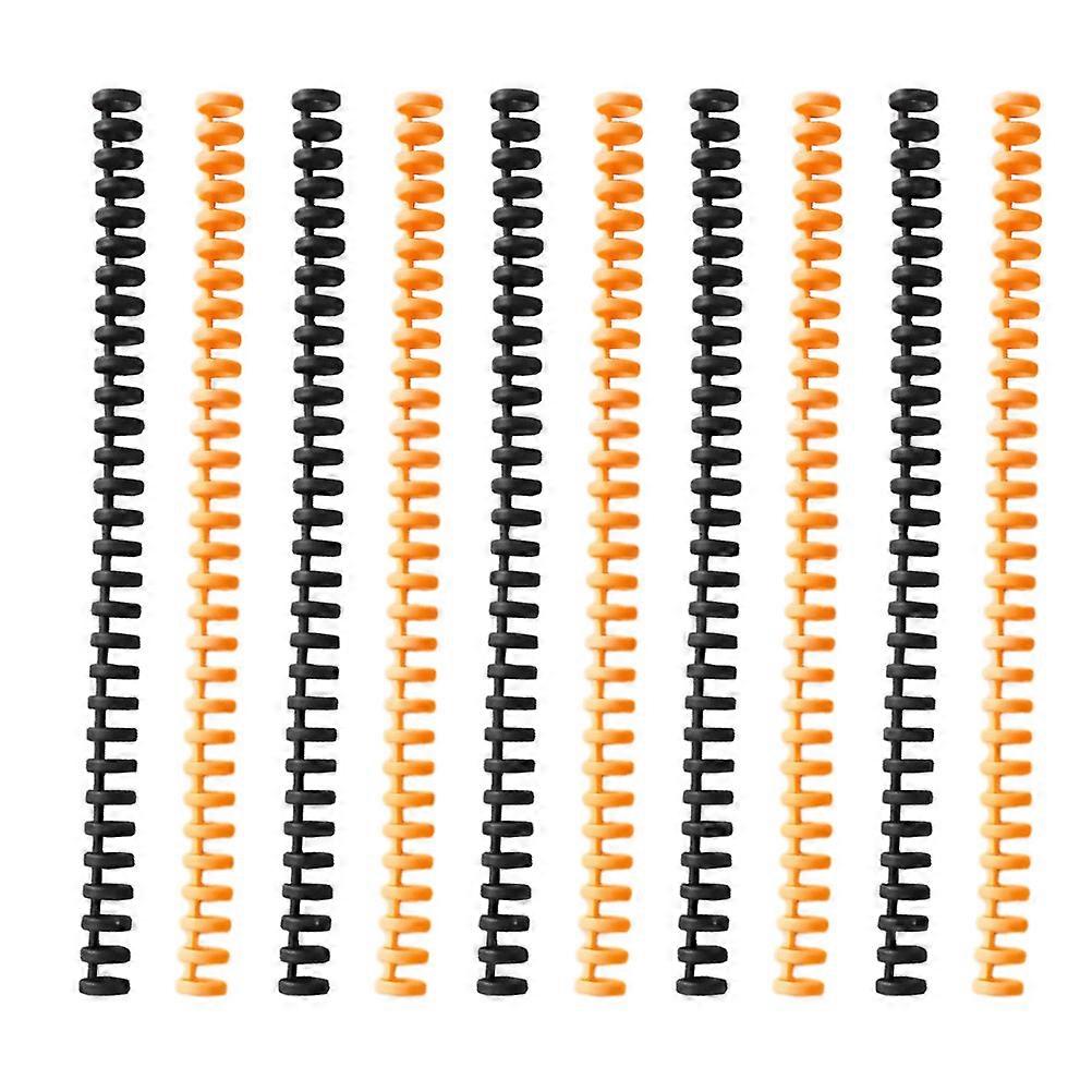 Bobines de reliure en spirale Utilisateurs généraux Plastique Conception simple 11.0×1.2×0.4in Reliure 1Set