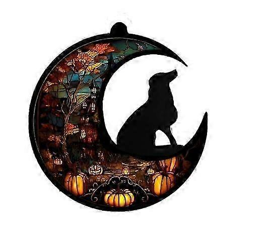 犬のメモリアルサンキャッチャー、ペットの損失のサンキャッチャー、ステンドグラスのライトキャッチャー、犬の愛好家のためのギフト、犬のメモリアルオーナメントペット同情ギフトの損失