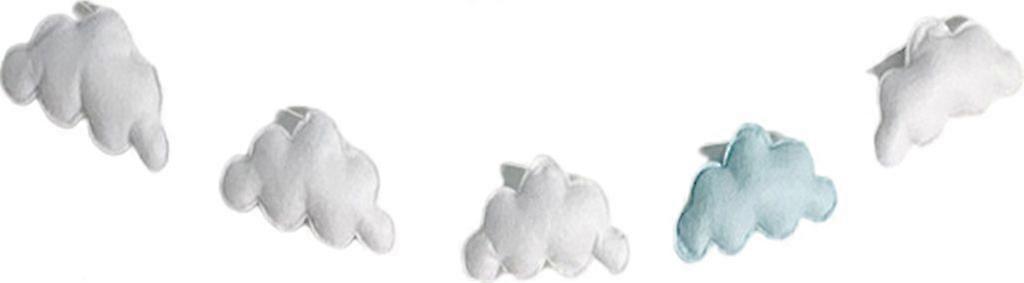 Wall hanging durable hypoallergenic cute cloud hanging suitable for children's room blue
