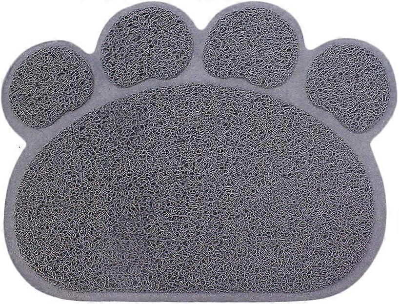 Non-Slip and Waterproof Feeding Mat for Dogs and Cats, 30 x 40 cm (Grey)