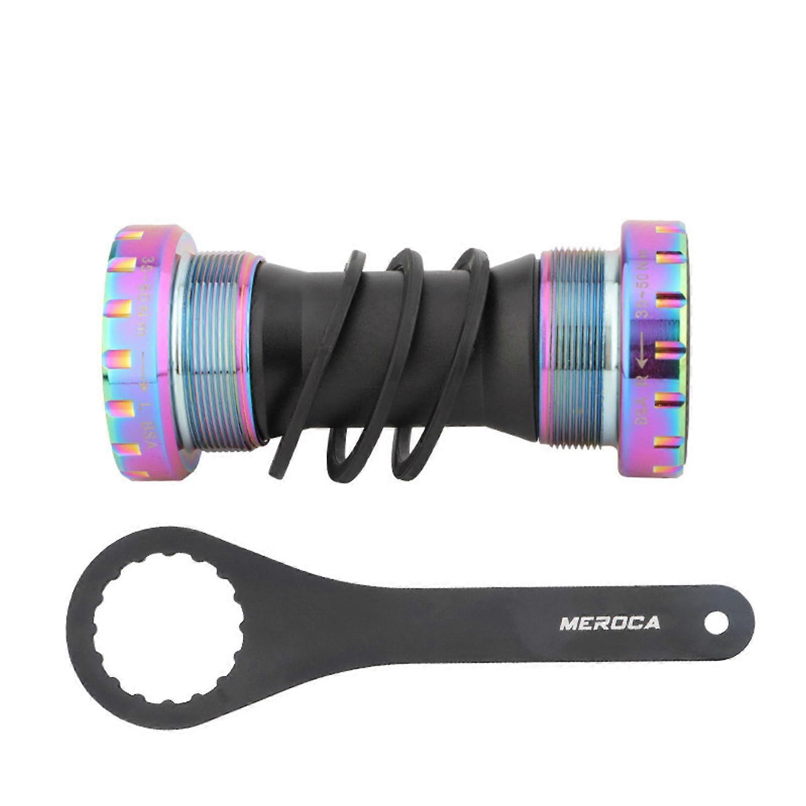 螺纹 BB 黑色/红色/蓝色/紫色/绿色/金色/炫目 BB91 68/73mm MTB 整体密封钢轴承,适用于 2224mm 主轴曲柄