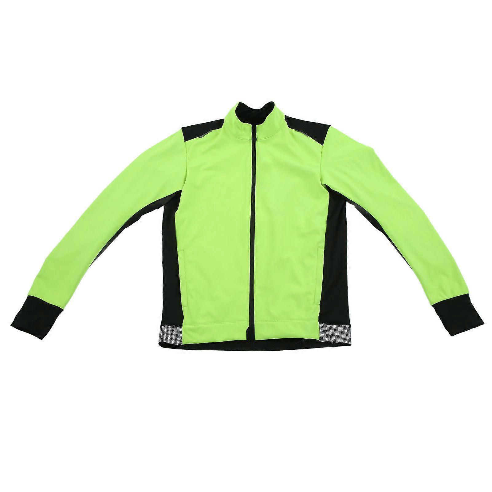 חורף לחמם רכיבה על אופניים מעיל עמיד למים ארוך שרוול רכיבה על אופניים אפודים לגבר אישה YellowXXL YMQX)