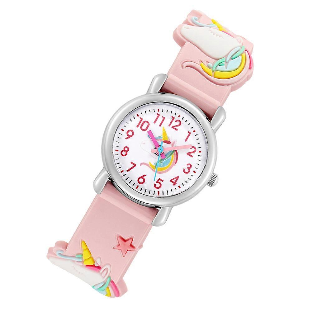 لطيف يونيكورن الكرتون ساعة اليد لأعياد الميلاد والمهرجانات مع تصميم سطح أملس