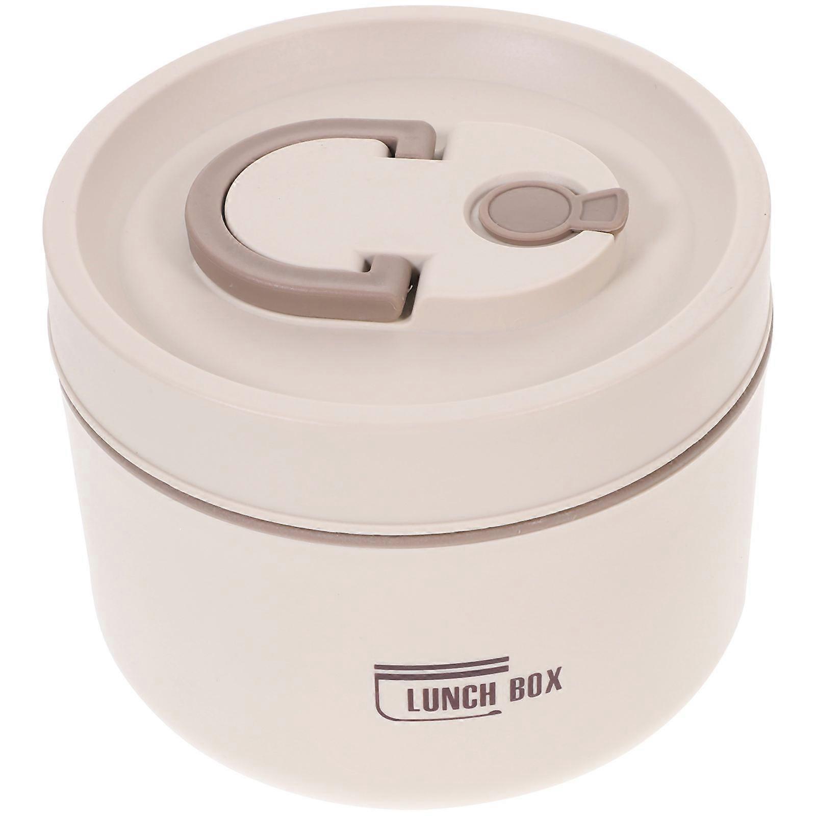 Insulated Soup Container Food Storage For Men Women Children 11.50X11.50X9.00cm Stainless Steel Double Silicone Seals 1Pack