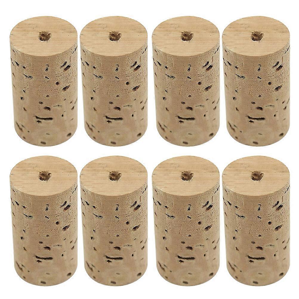 8pcs Durable Flute Cork Plugs Replacement Stoppers for Woodwind Instruments Easy Installation, Natural Cork Material, Repair Parts for Flute Players