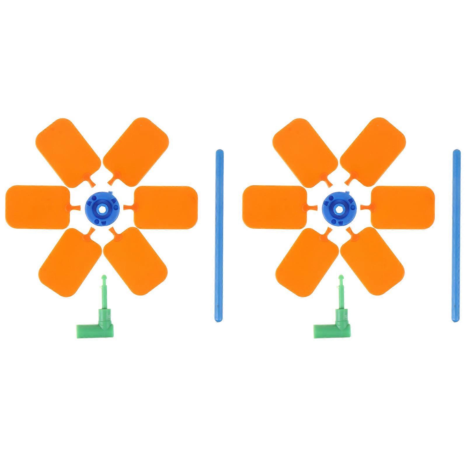 2 Pcs Pinwheel Assembly Tool for School Experiments Lightweight Educational Equipment for Physics Wind Force Demonstrations