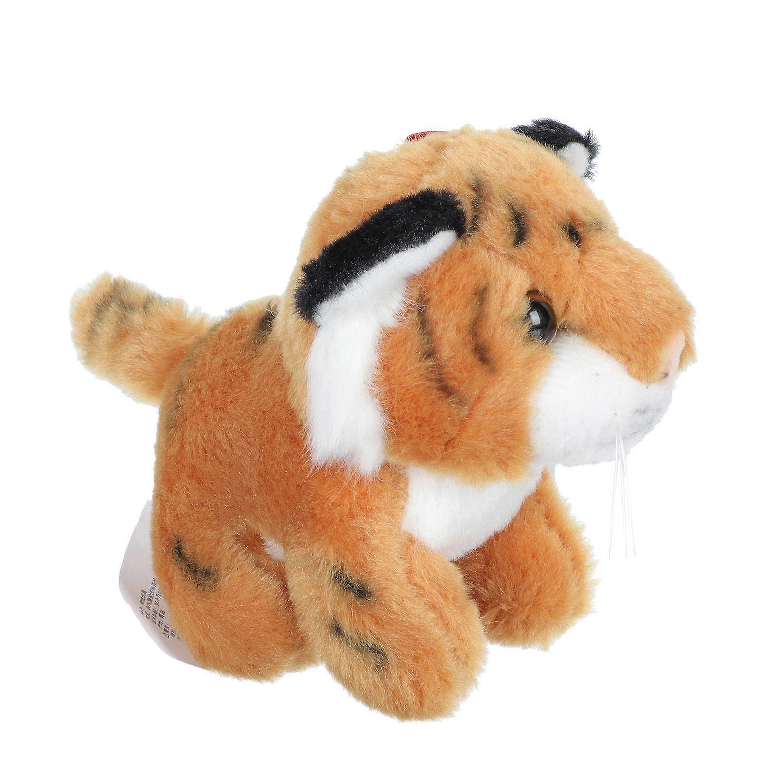 Cute Plush Tiger Keyring Backpack Pendant PP Cotton DIY Projects 1Pack