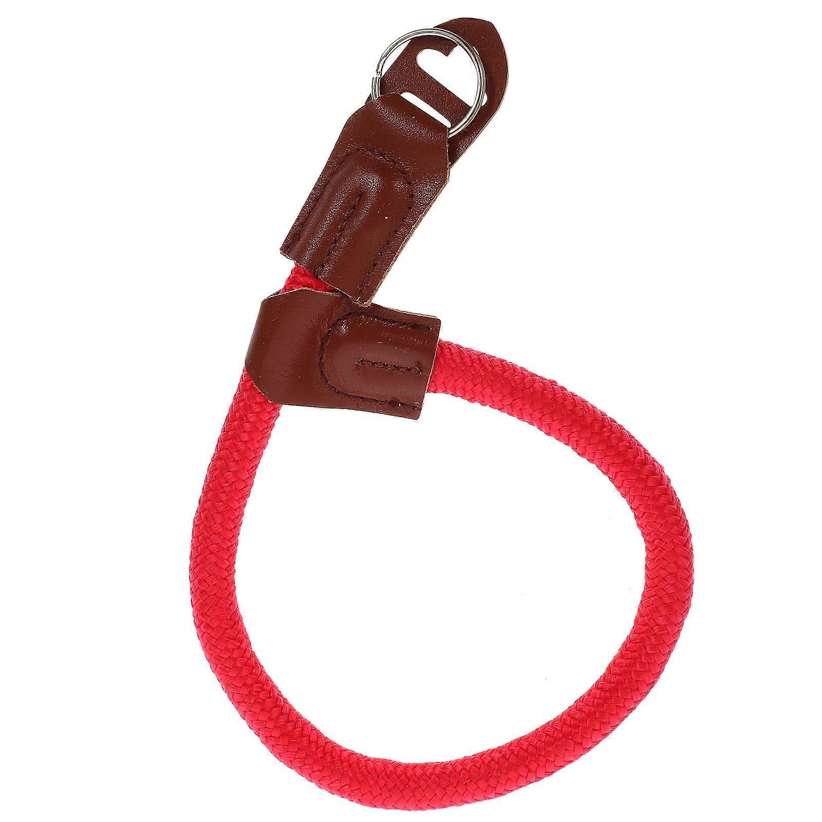 Adjustable Wrist Strap Camera Hand Strap For Hiking Red Cotton Outdoor Use 1Pcs
