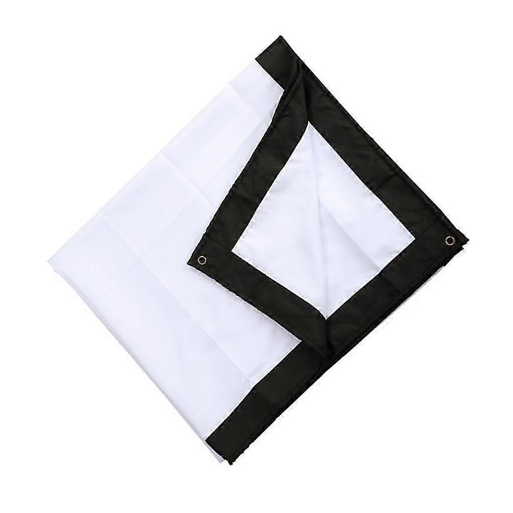 60 İnç Katlanabilir Projektör Ekranı Kumaş Kancalarla - Ev Sineması ve Dış Mekan Film Geceleri için Taşınabilir ve Kolay Kurulum