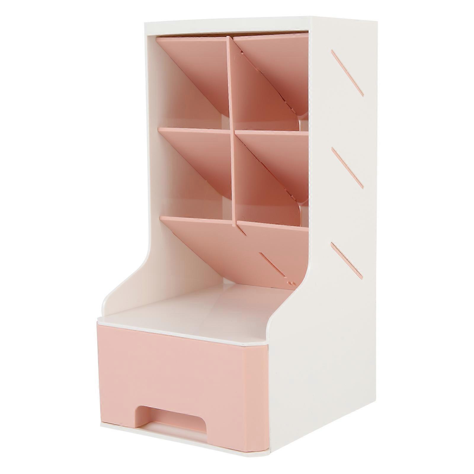 Stationery Drawer Organizers Safe Material Pink Color For Professionals 1Set