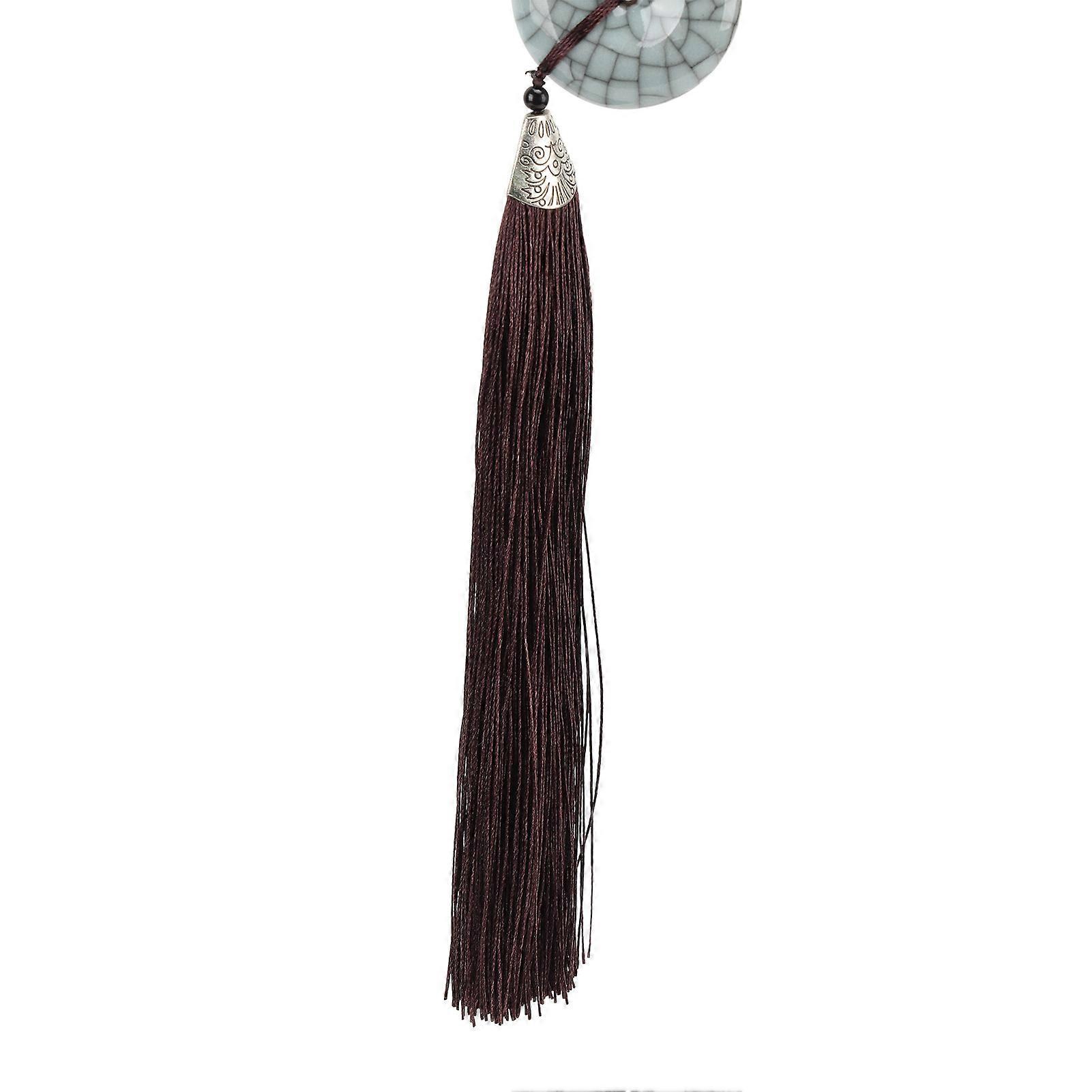 Keychain Tassel Porcelain Bead Light Weight Exquisite Keyring Pendant Tassel for Bag Wallet Phone Case SY GL 003