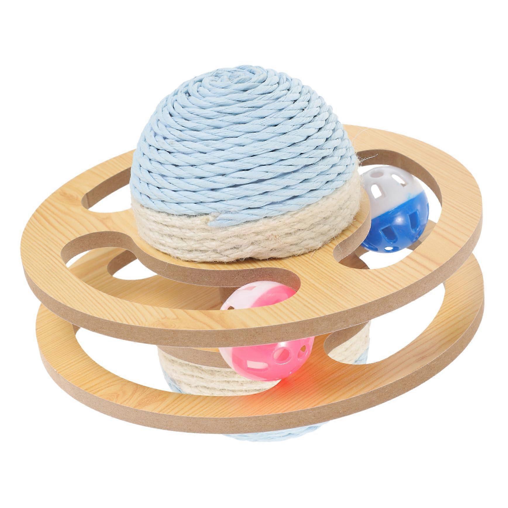 Cat Scratcher Interactive Scratching Furniture for Cats and Kittens Durable and Safe for Claw Care and Play Fun Small Planet Rotation Mechanism