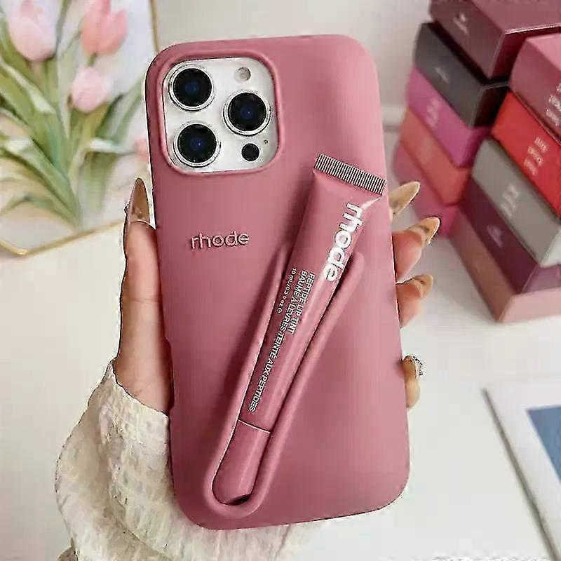 Rhode Lip Gloss Salty Tan Phone Case Compatible with iPhone 16 15 14 13 12 11 Pro Max Models
