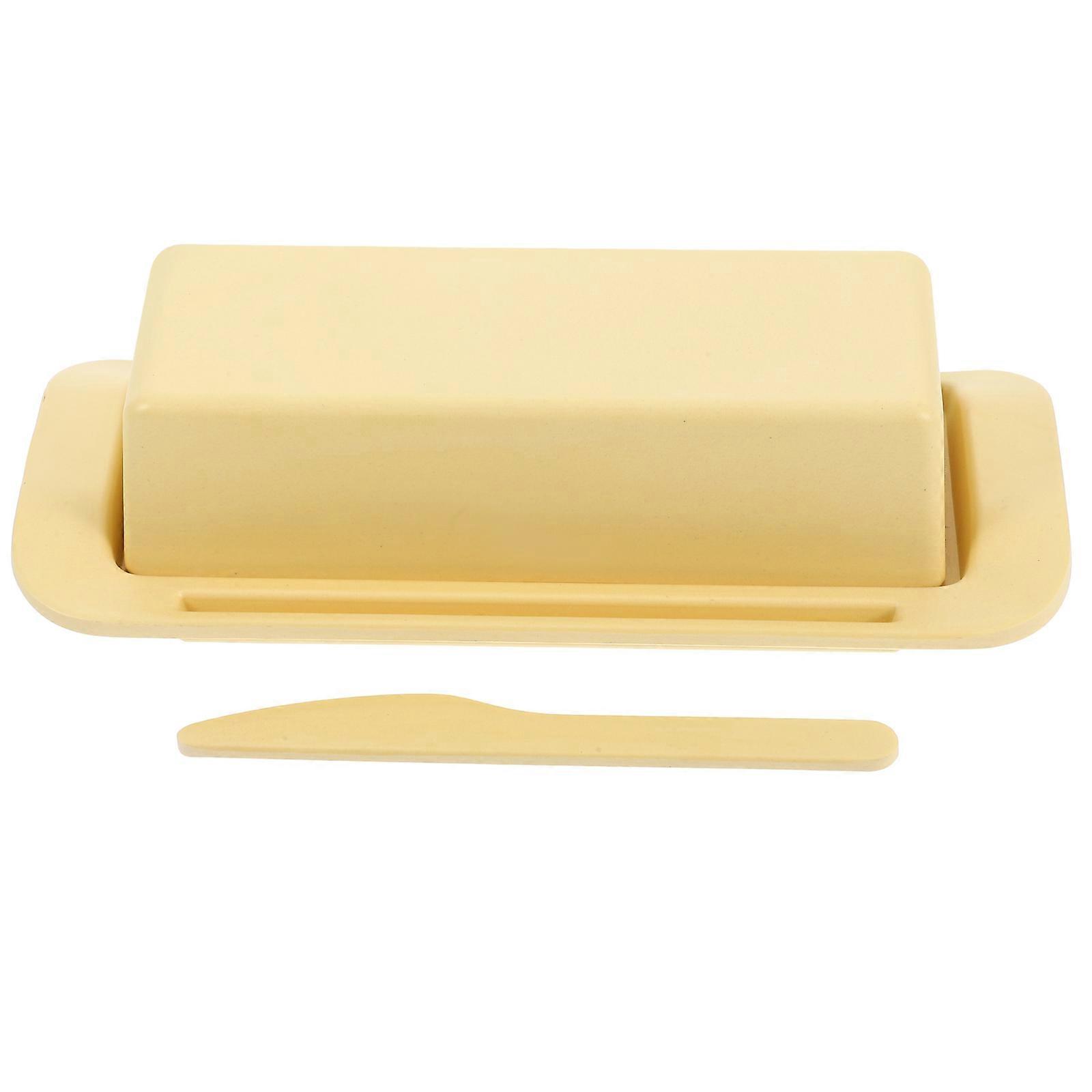 Small Butter Dish for Household Users Easy to Clean Square Shape Material 1Pcs
