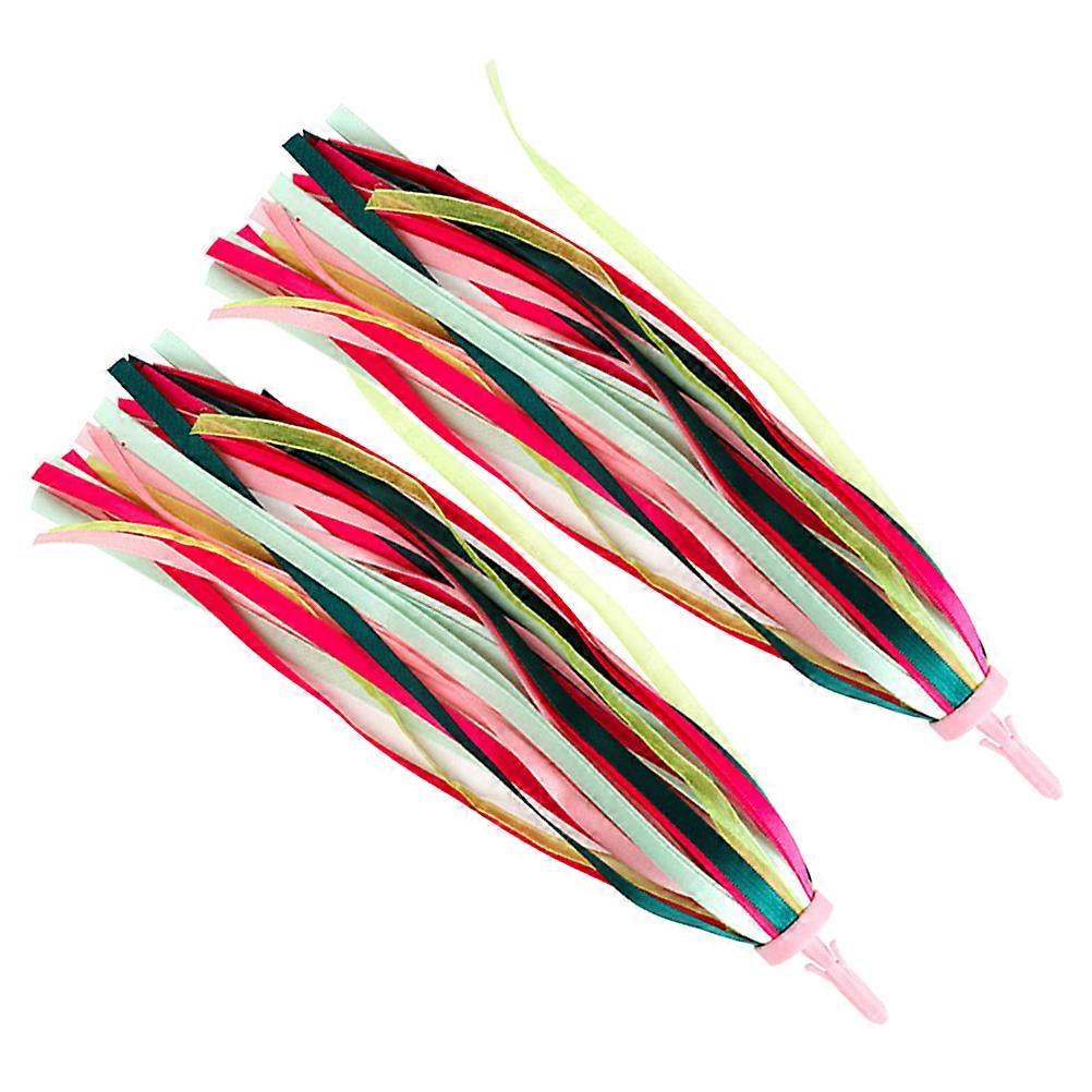 Bike Handlebar Streamers Childrens Scooter Tassels And Plastics Material For Outdoor Activities 1 Pair