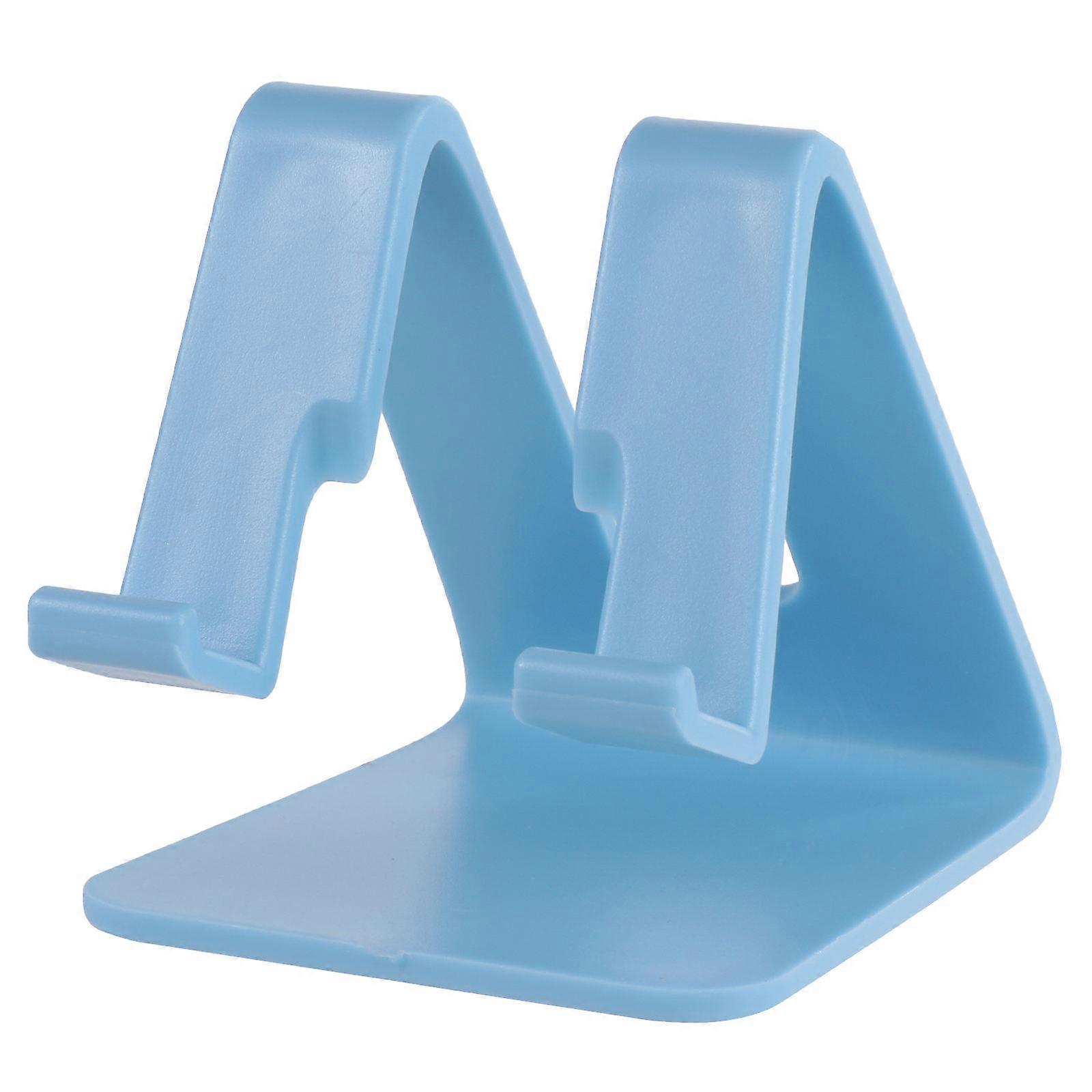 Blue Phone Holder with Non-slip Silicone for Home Office Travel Stable Tablet Stand with Charging