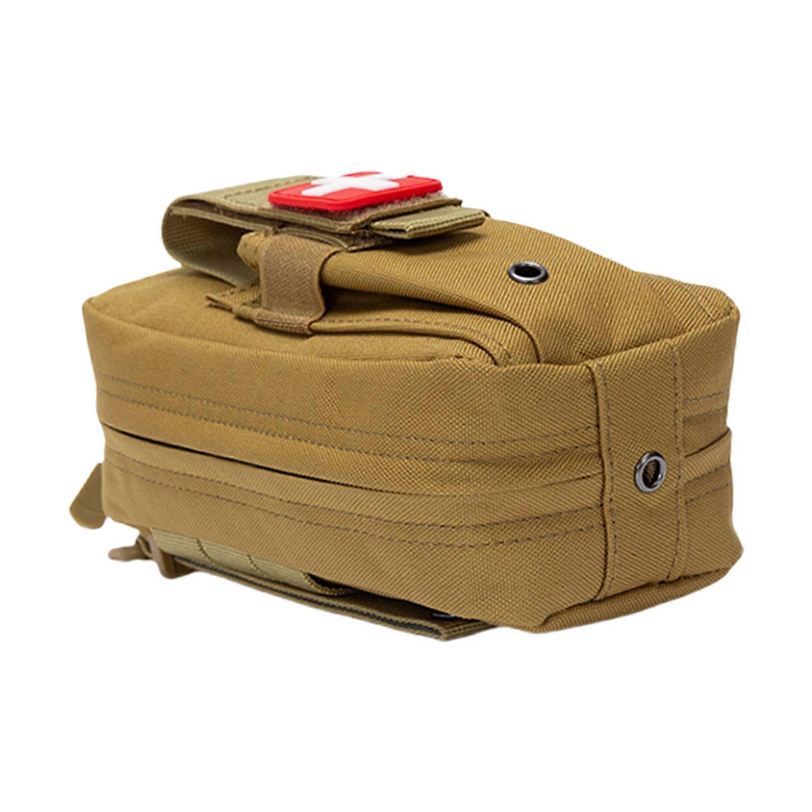 Bolsa de Organizadores de Primeiros Socorros Portátil Conjunto de Primeiros Socorros com Multi Compartimento para Uso Doméstico e Externo cor de lama