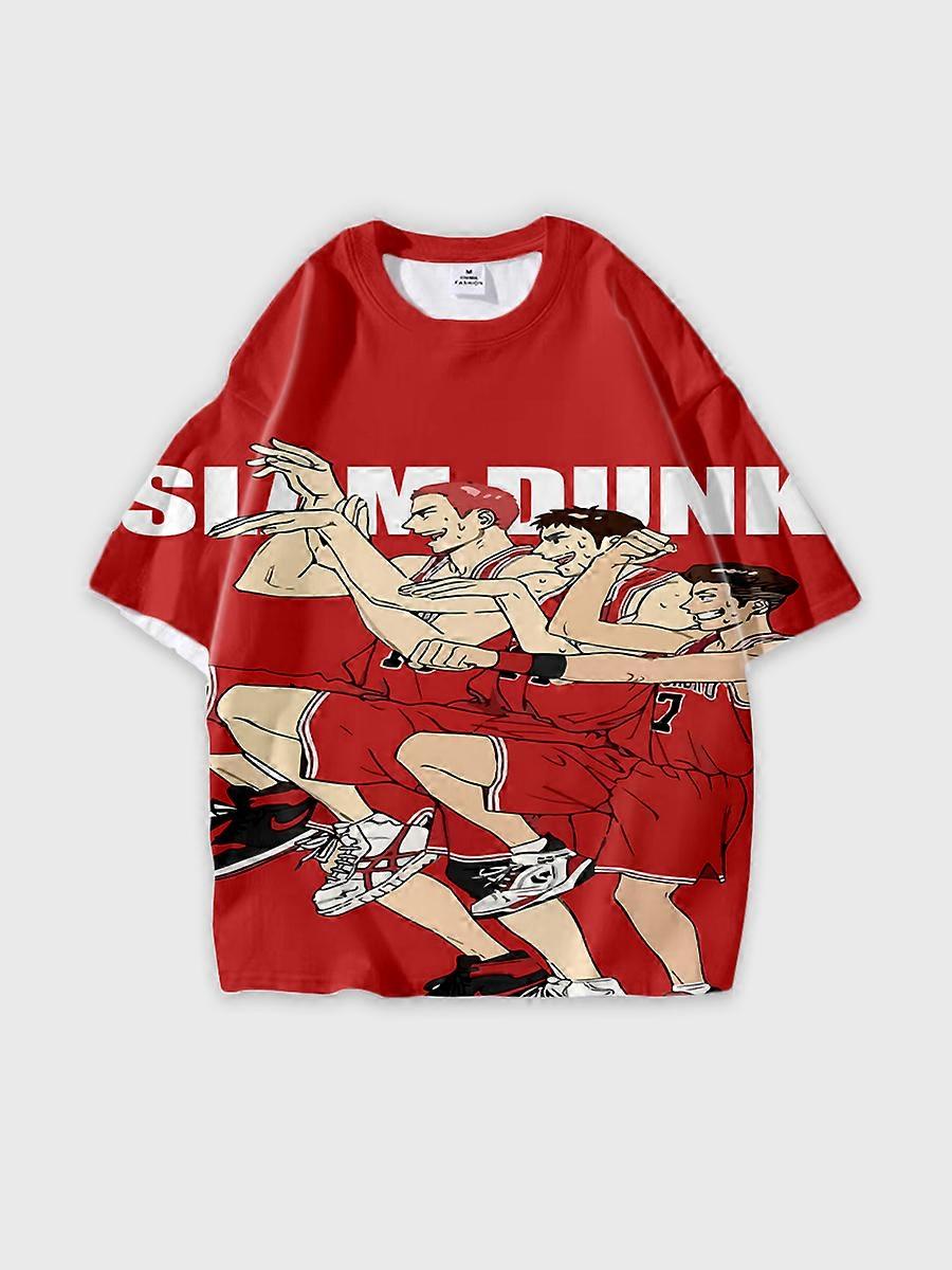 T-shirt round neck Role Pattern loose short sleeve C43