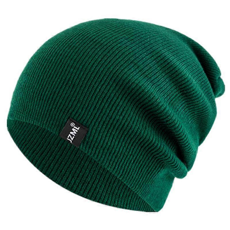 Unisex Letter Label Decor Beanie Hat Casual Multiple Colored Winter Knitted Hat Daily Life And Outdoor Beanie Cap